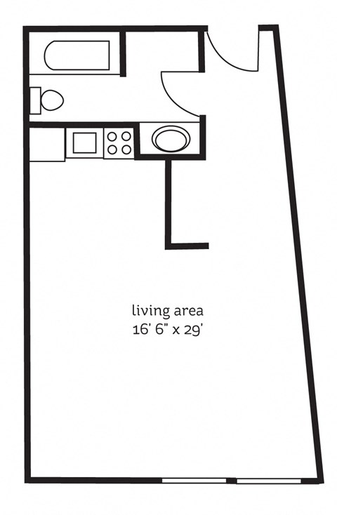 The Normandale Floor Plan at The Tarnhill, Bloomington, MN, 55437